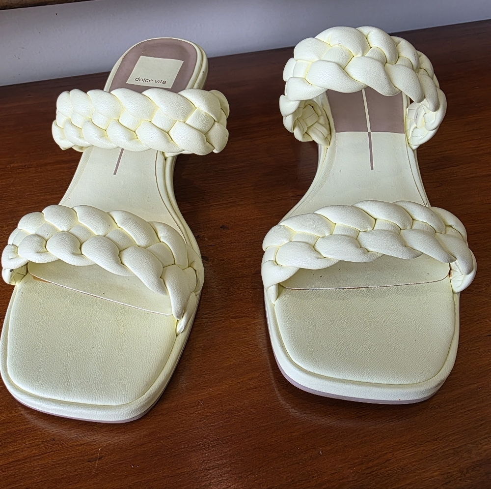 Dolce Vita Braided Block Heel Sandals NWT